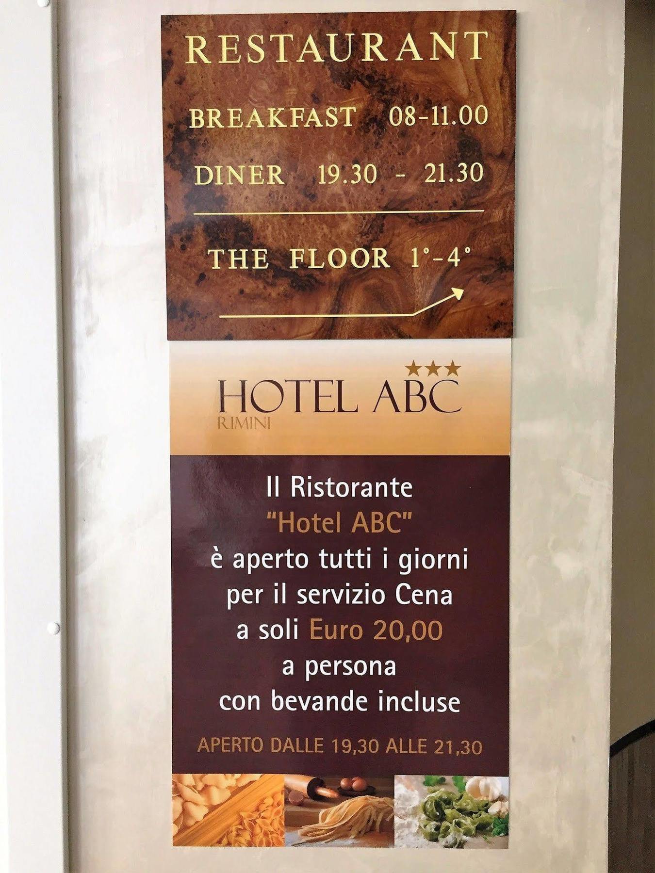 Abc Hotel Римини Экстерьер фото